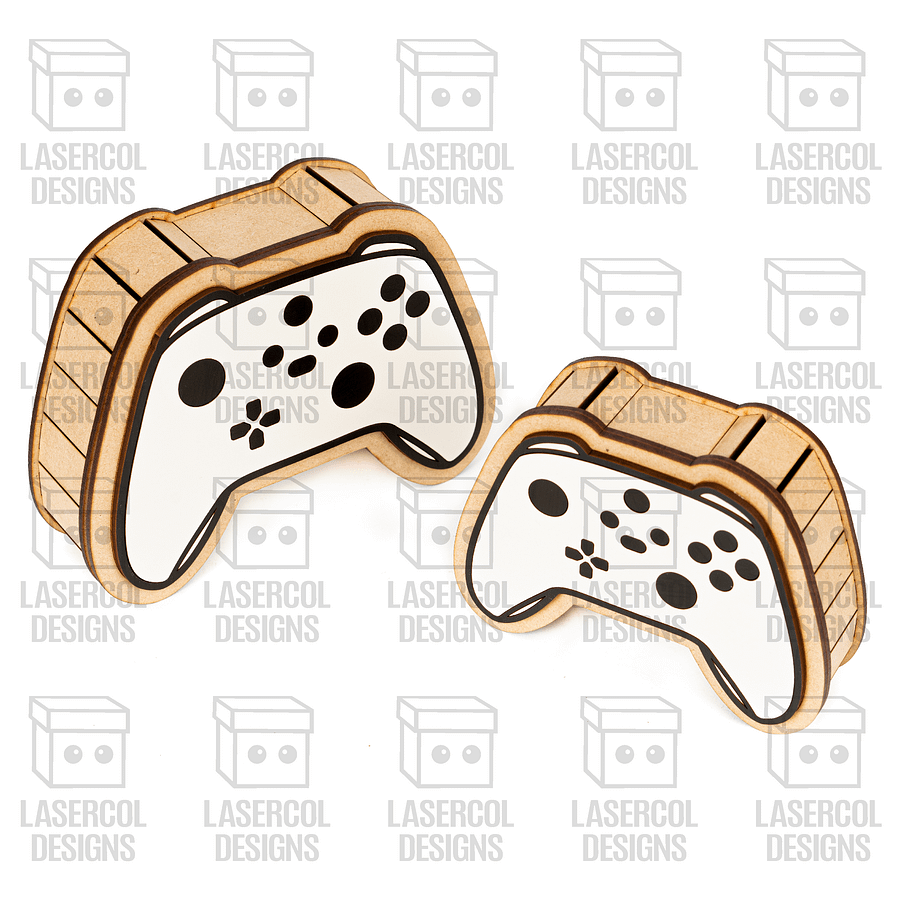 Controller Shaped Boxes Set 2 (3 Sizes) - Laser Cut Files product image (9)