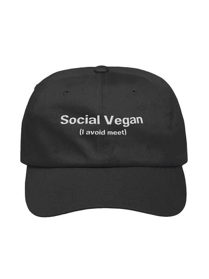 Social Vegan (I avoid meet) Embroidered Hat product image (1)
