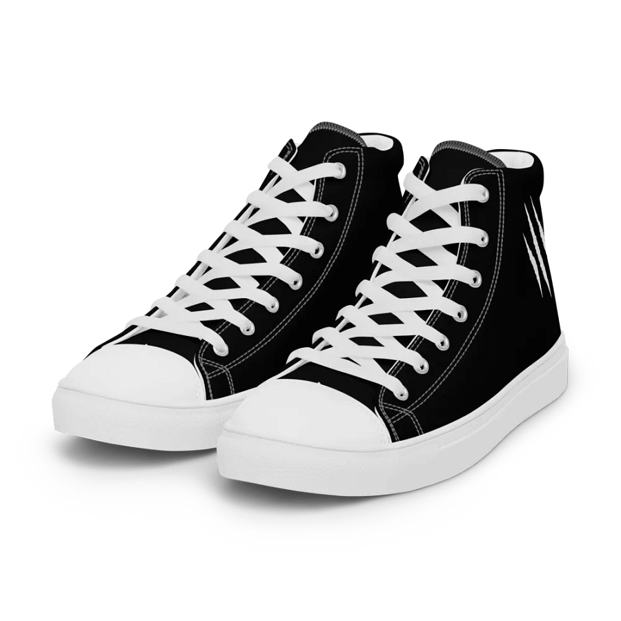 "DJ Benji Beatz Scratch Logo" Men's High Top Canvas Shoes product image (8)
