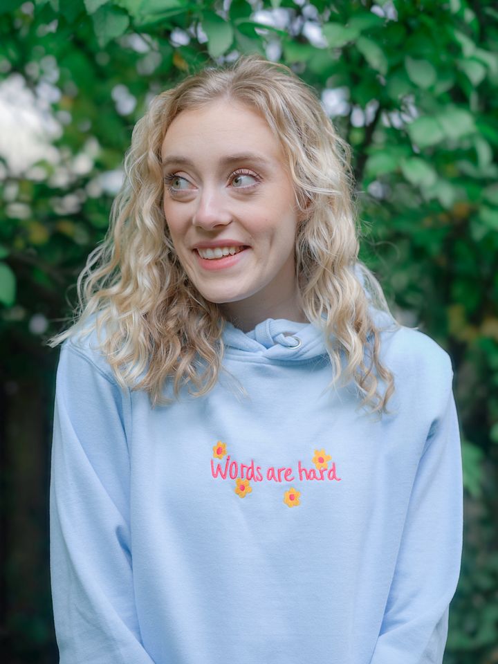Words Embroidered Hoodie product image (9)
