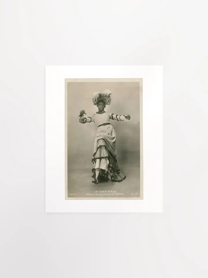 William Dorsey Swann In Drag Performs A Cakewalk In Paris By Unknown (1903) - Print product image (1)