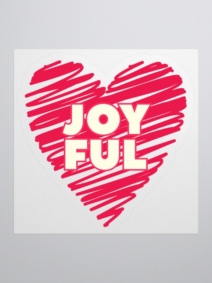 Joyful Heart Vinyl Sticker product image (2)