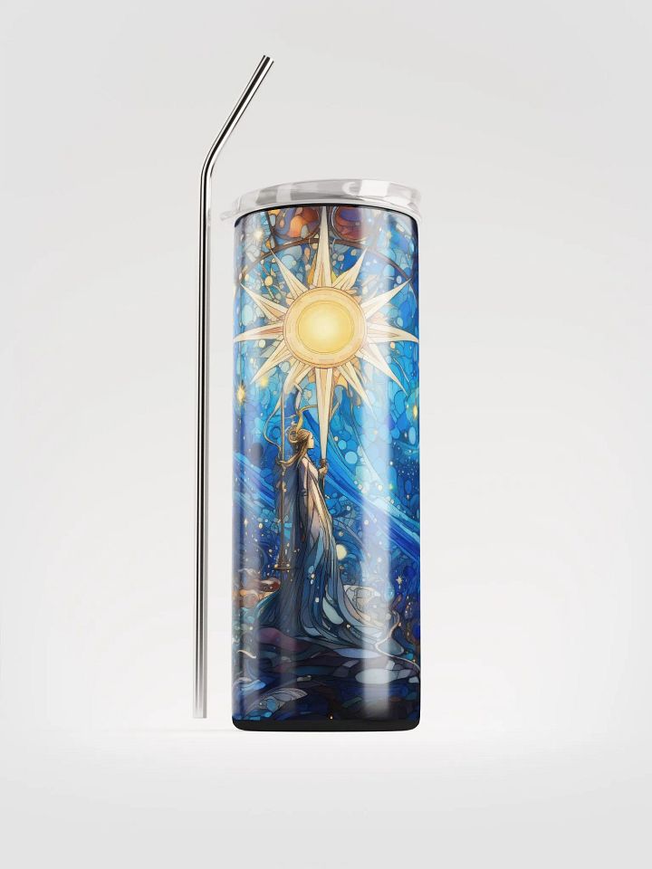 Celestial Splendor: Sun and Stars Stainless Steel Tumbler for Eco-friendly Sipping product image (1)