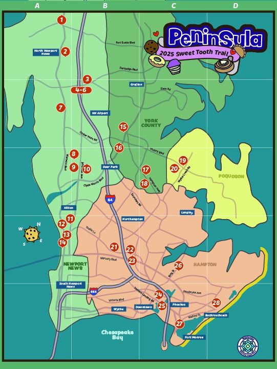 Hampton Roads Peninsula Map Bundle - Digital Download product image (2)
