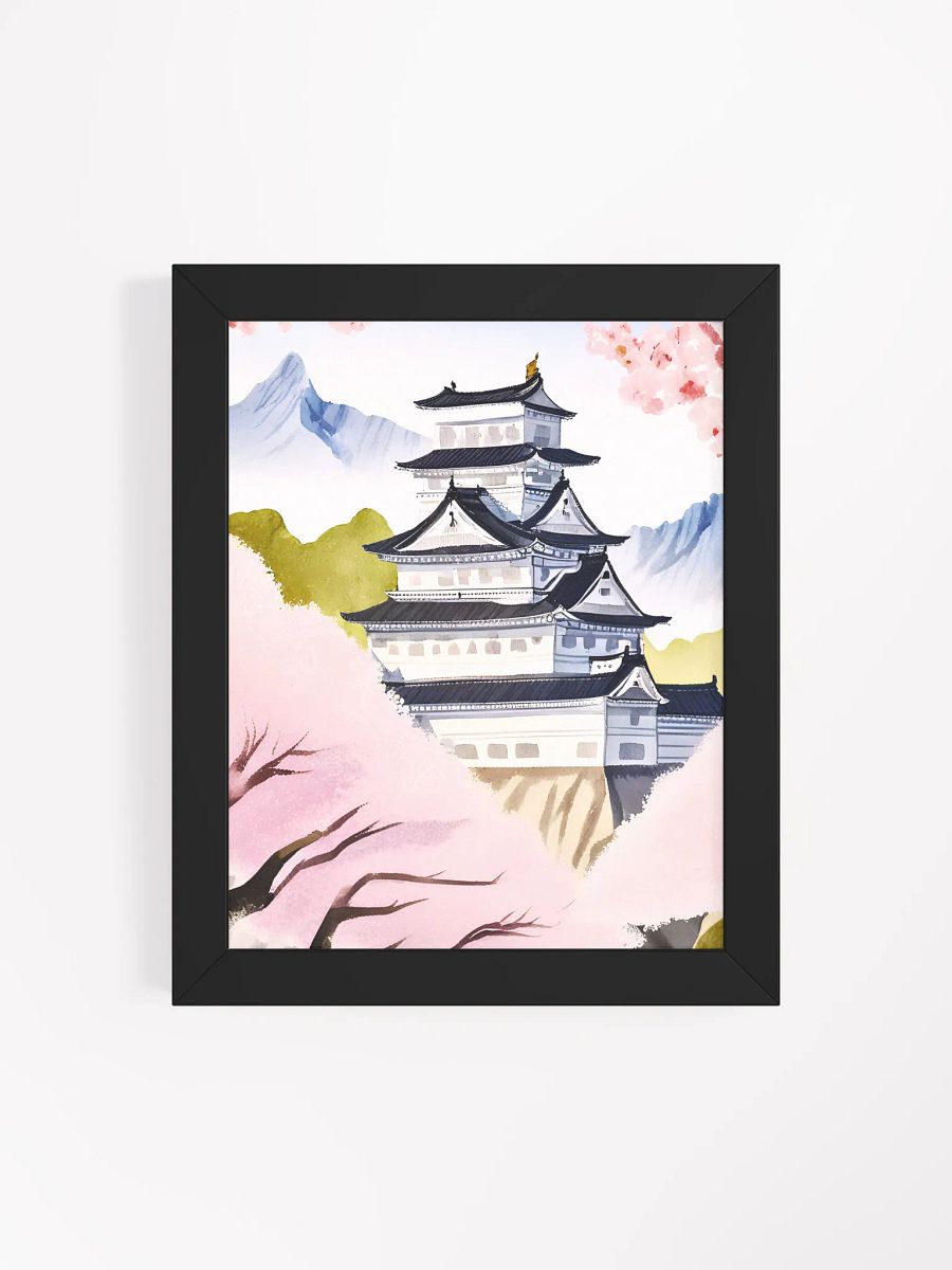 Sakura Serenity: Japanese Castle Framed Poster product image (28)
