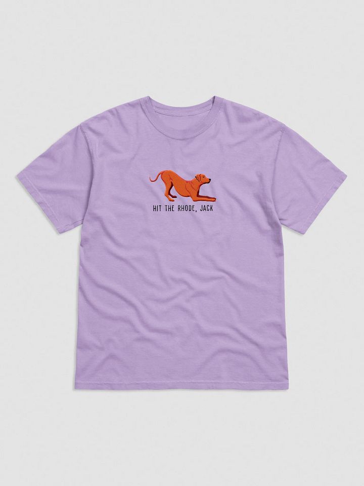 Hit the Rhode, Jack T-Shirt(Embroidered) of a Rhodesian Ridgeback(Red) product image (33)