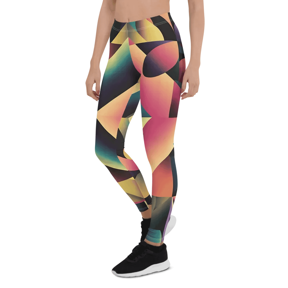 Abstract Lithographic Pattern Design leggings - V7 product image (8)