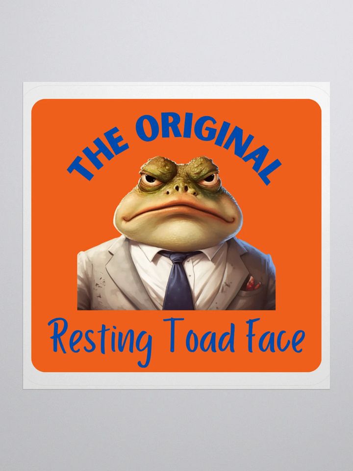 Resting Toad Face Sticker Set product image (1)