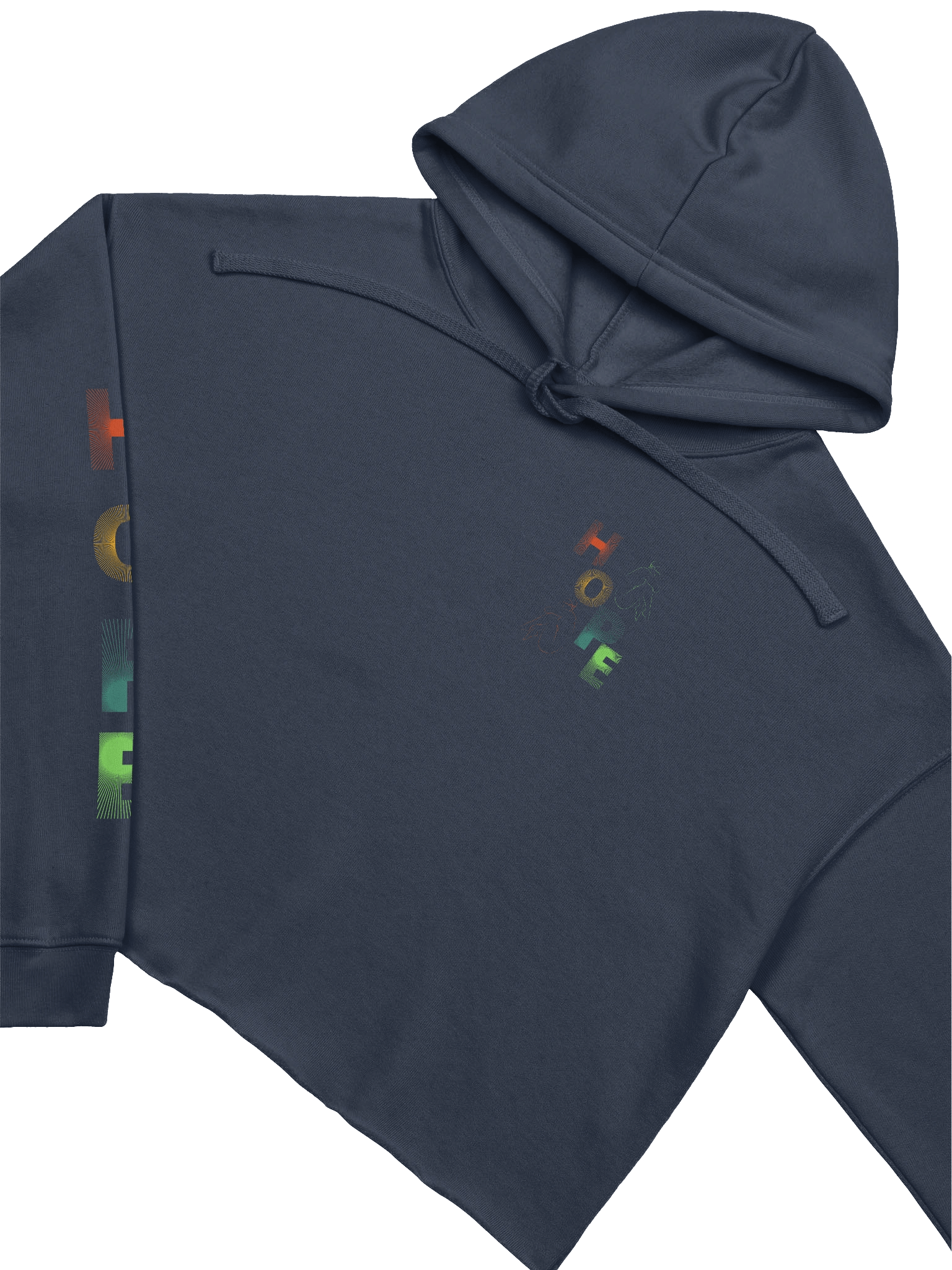 Vibrant Hope Fleece Crop Hoodie product image (3)