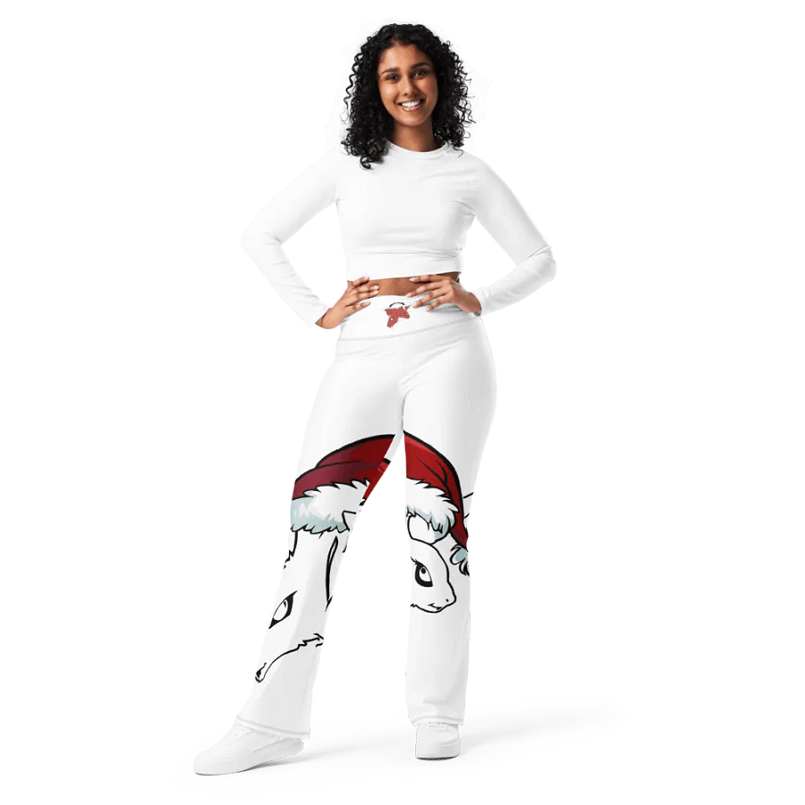 Santa Rabbits All-Over Flare Leggings product image (12)
