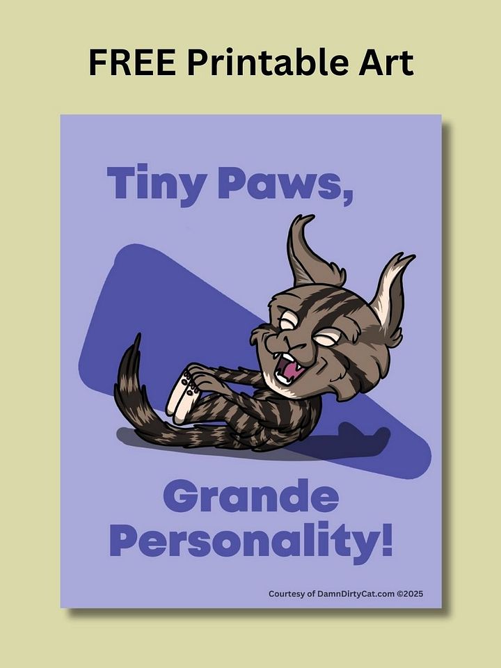 FREE Printable PDF - Cute Kitten Art for Cat Lovers product image (1)