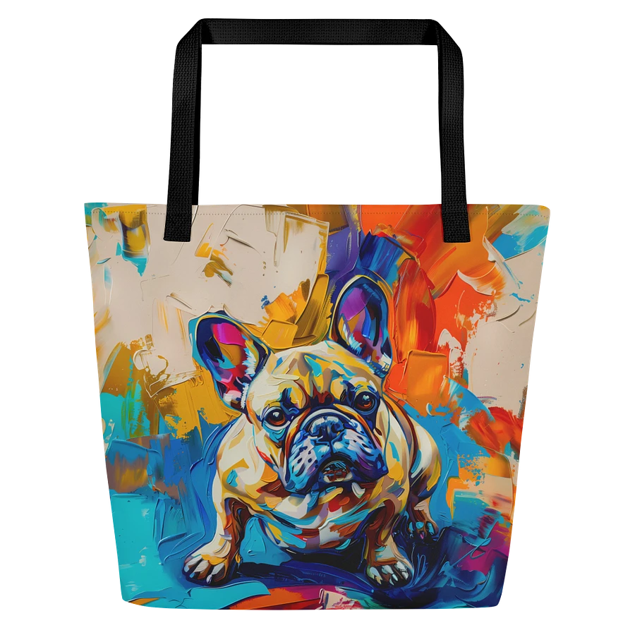 Tote Bag: French Bulldog Abstract Fashion Colorful Art product image (3)