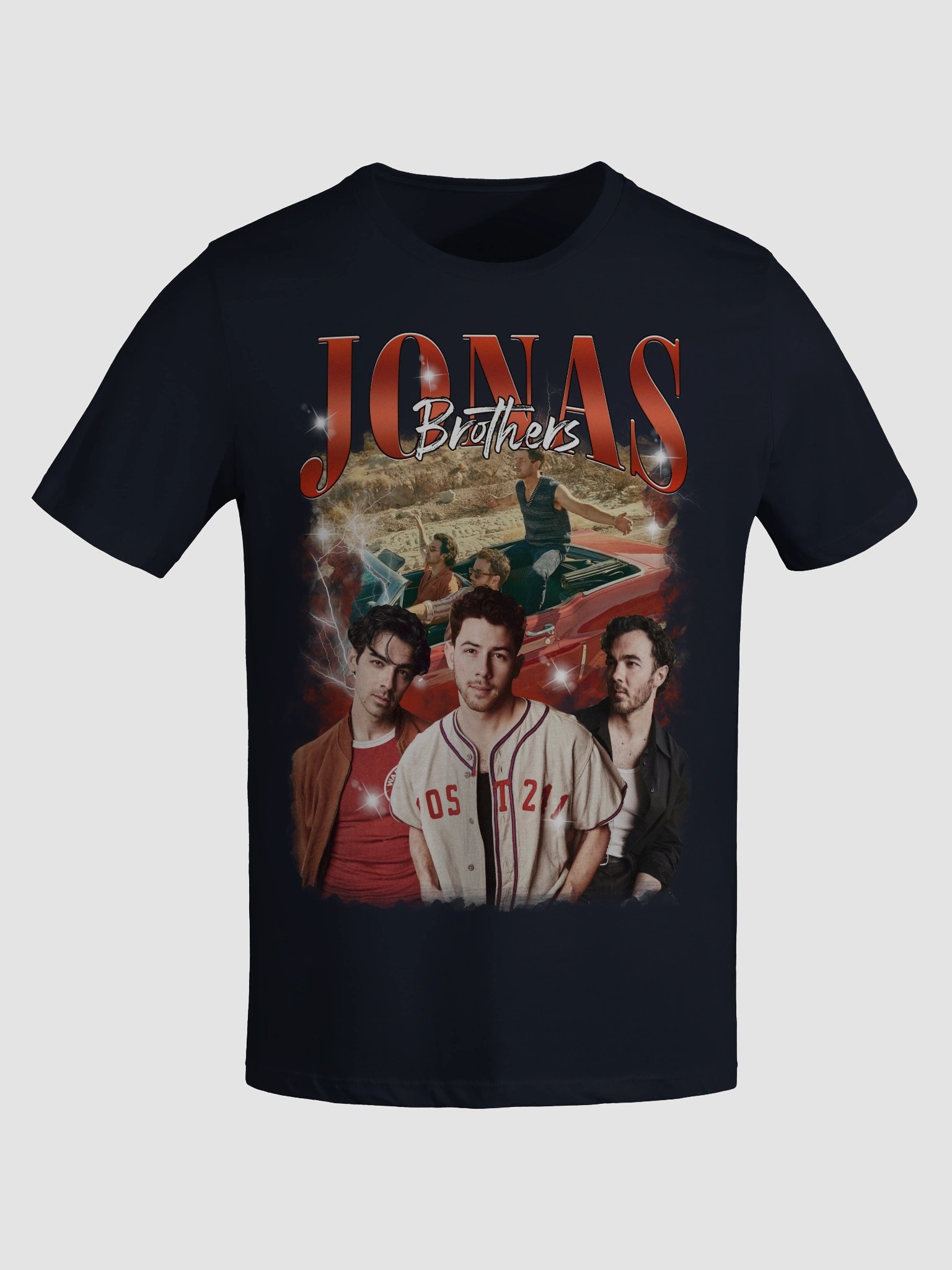 Women's Supersoft Relaxed-fit T-Shirt Retro Jonas Brothers Tour Shirt product image (5)