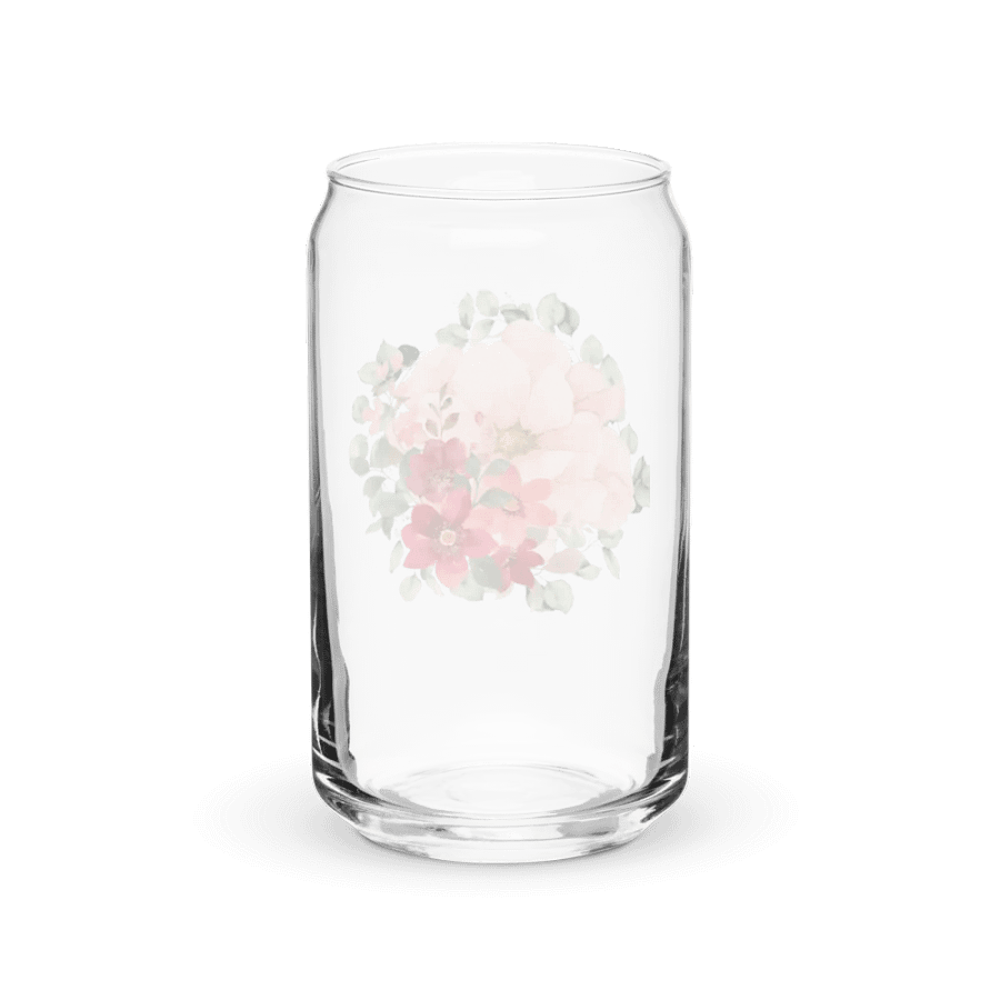 Floral Watercolor Can-Shaped Glass product image (6)