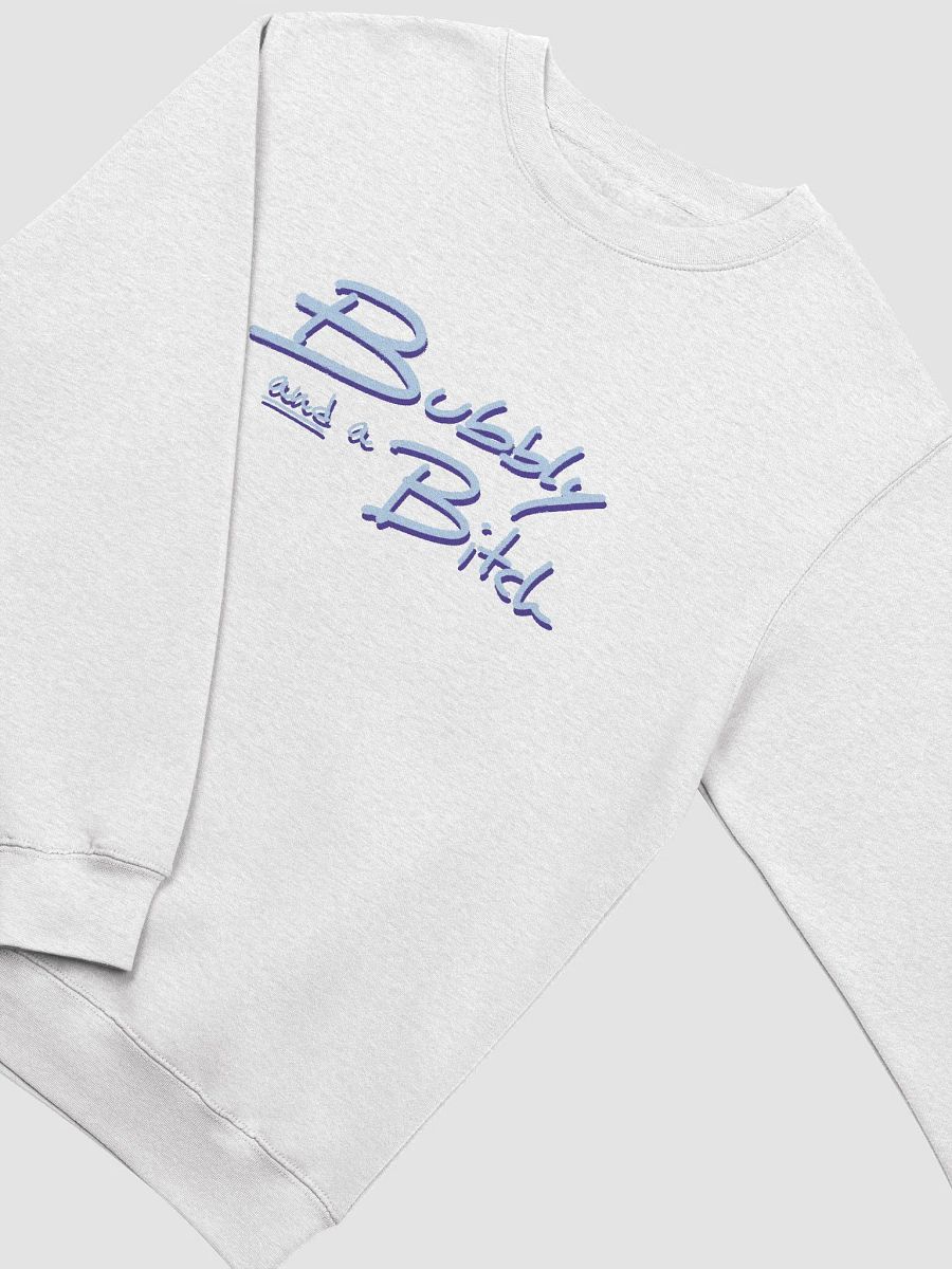 Bubbly and a B*tch (blue and purple shadow design) printed crewneck product image (3)