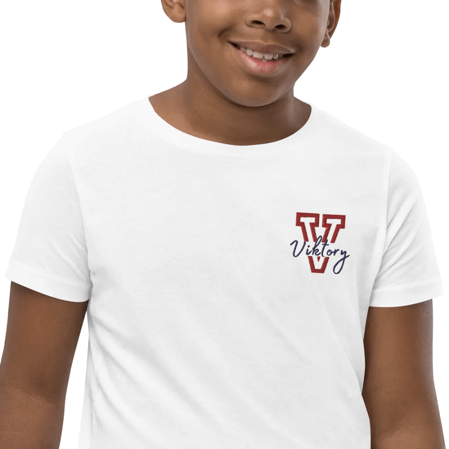 Kids Shirt White (red & blue logo) product image (9)