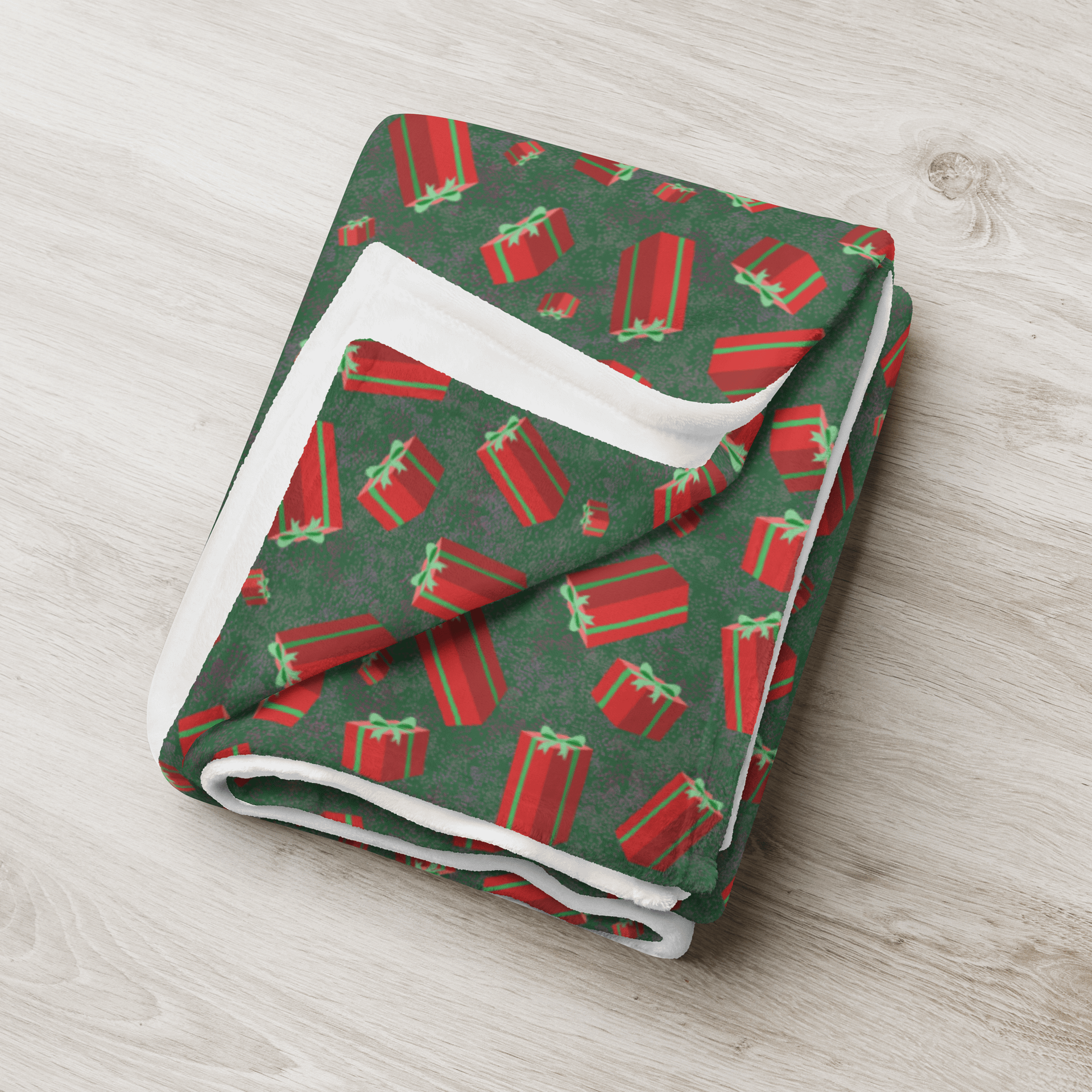 Floating Red Christmas Presents Throw Blanket product image (4)