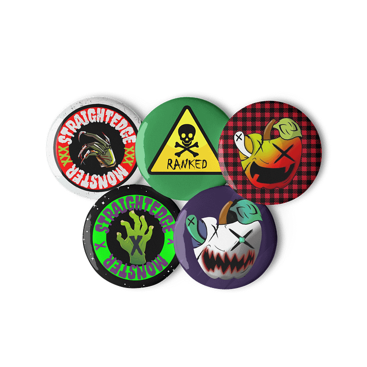 Straightedge Monster Button Pack 1 product image (3)