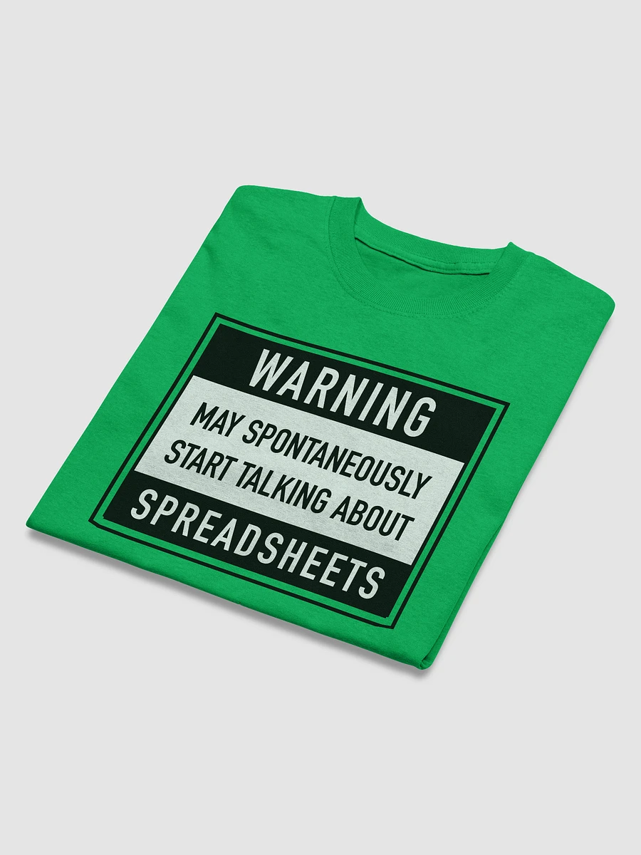 Warning May Talk About Spreadsheets - Green T-shirt product image (5)