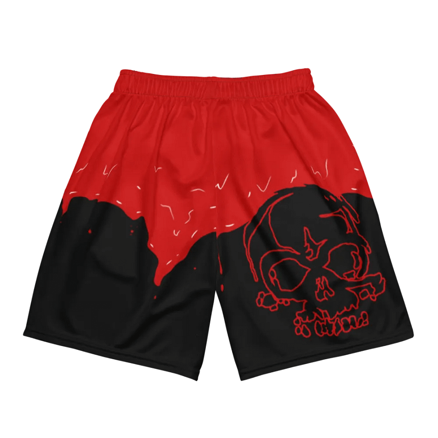 Skull and blood mesh shorts product image (2)