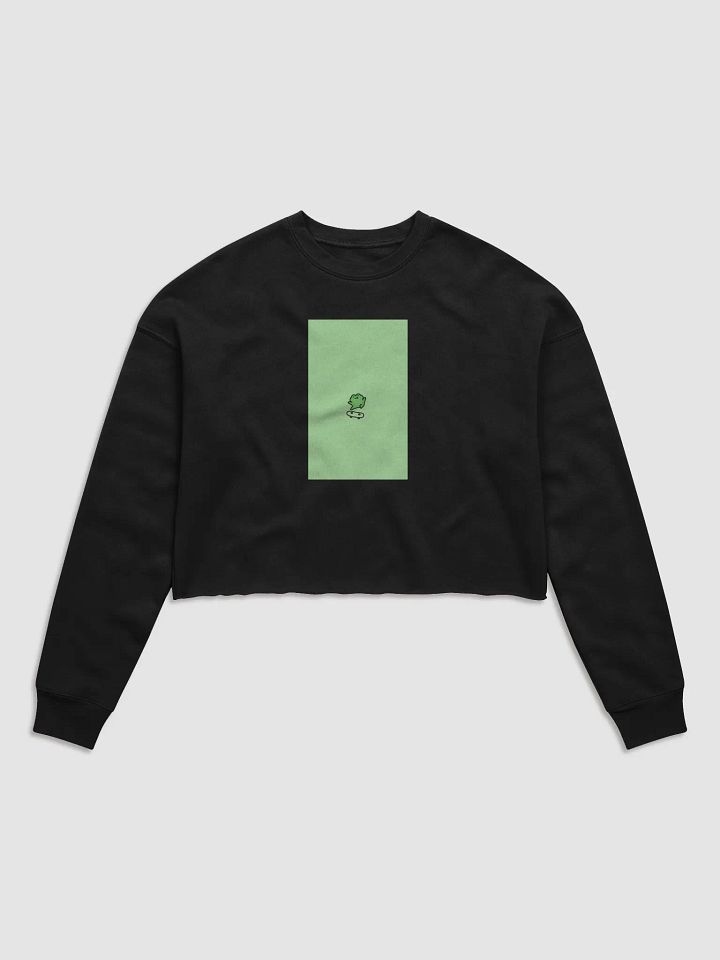 Froggy Skateboard Trick Fleece Crop Sweatshirt product image (5)