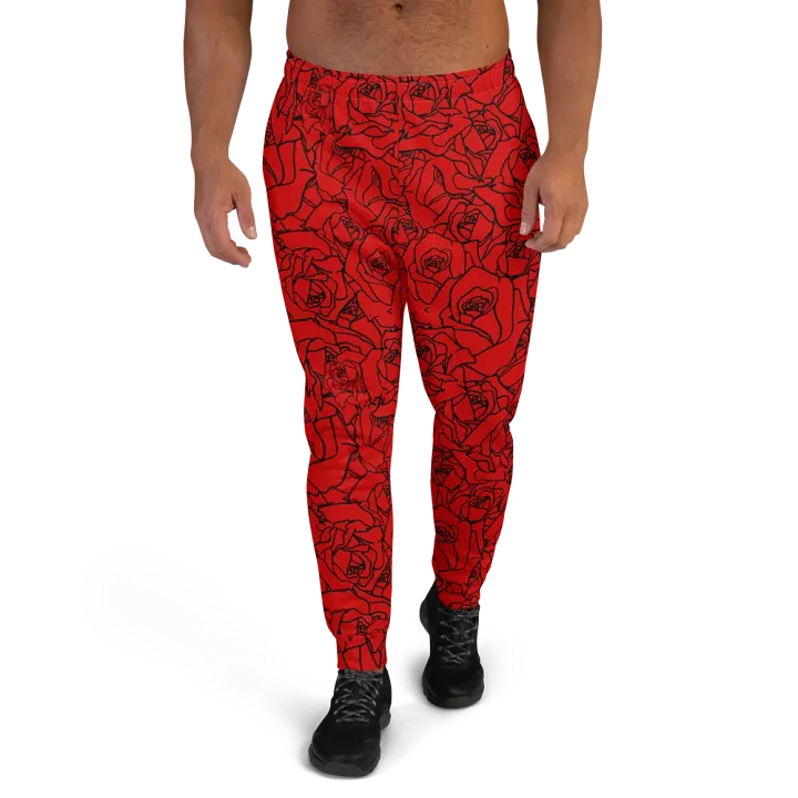 Loads of Roses · red-black joggers product image (1)