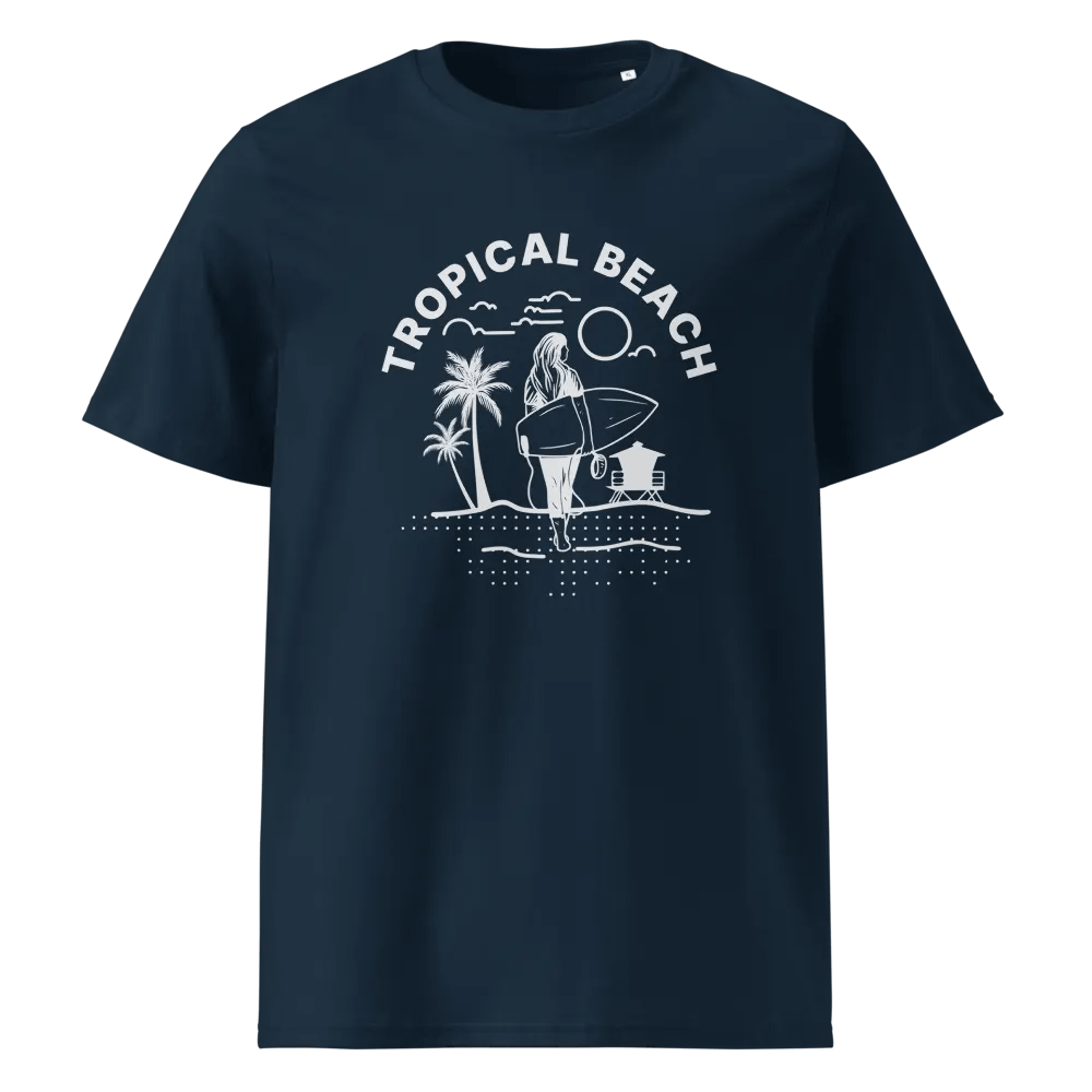 Tropical Beach Paradise Organic T-Shirt product image (9)