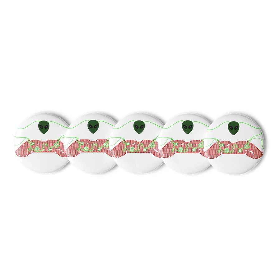 Alien Circuit Gaming Pin Buttons Set product image (1)