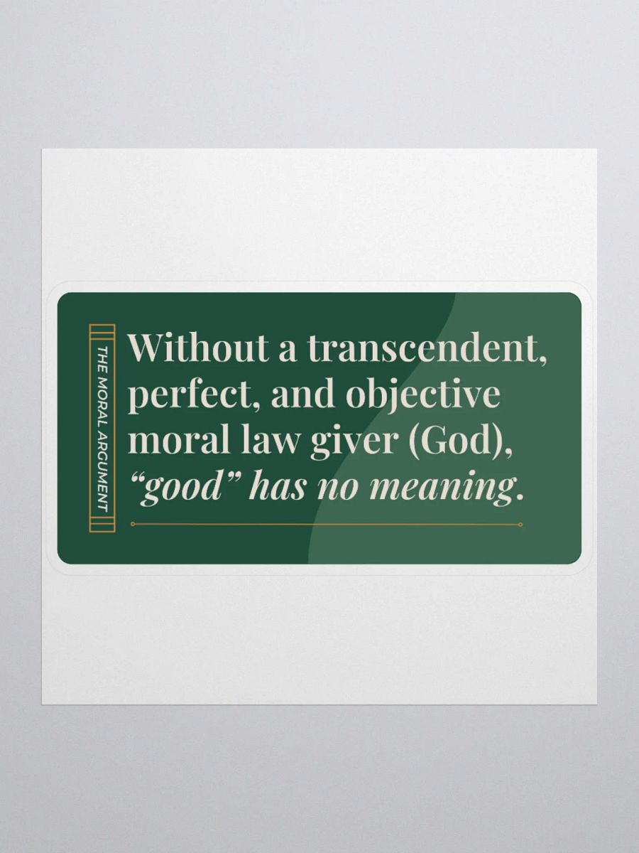 Moral Argument Sticker product image (1)
