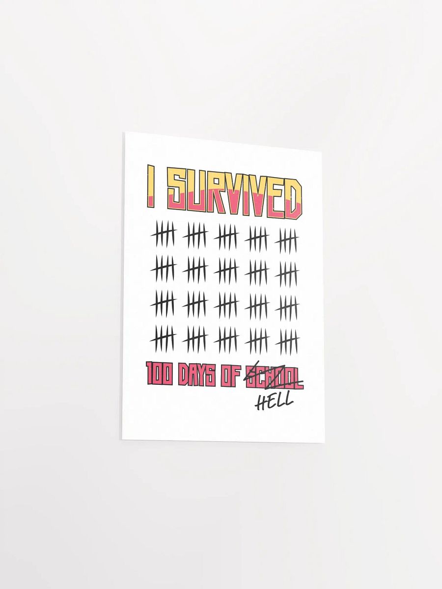 I Survived 100 Days of School Teacher Poster product image (19)