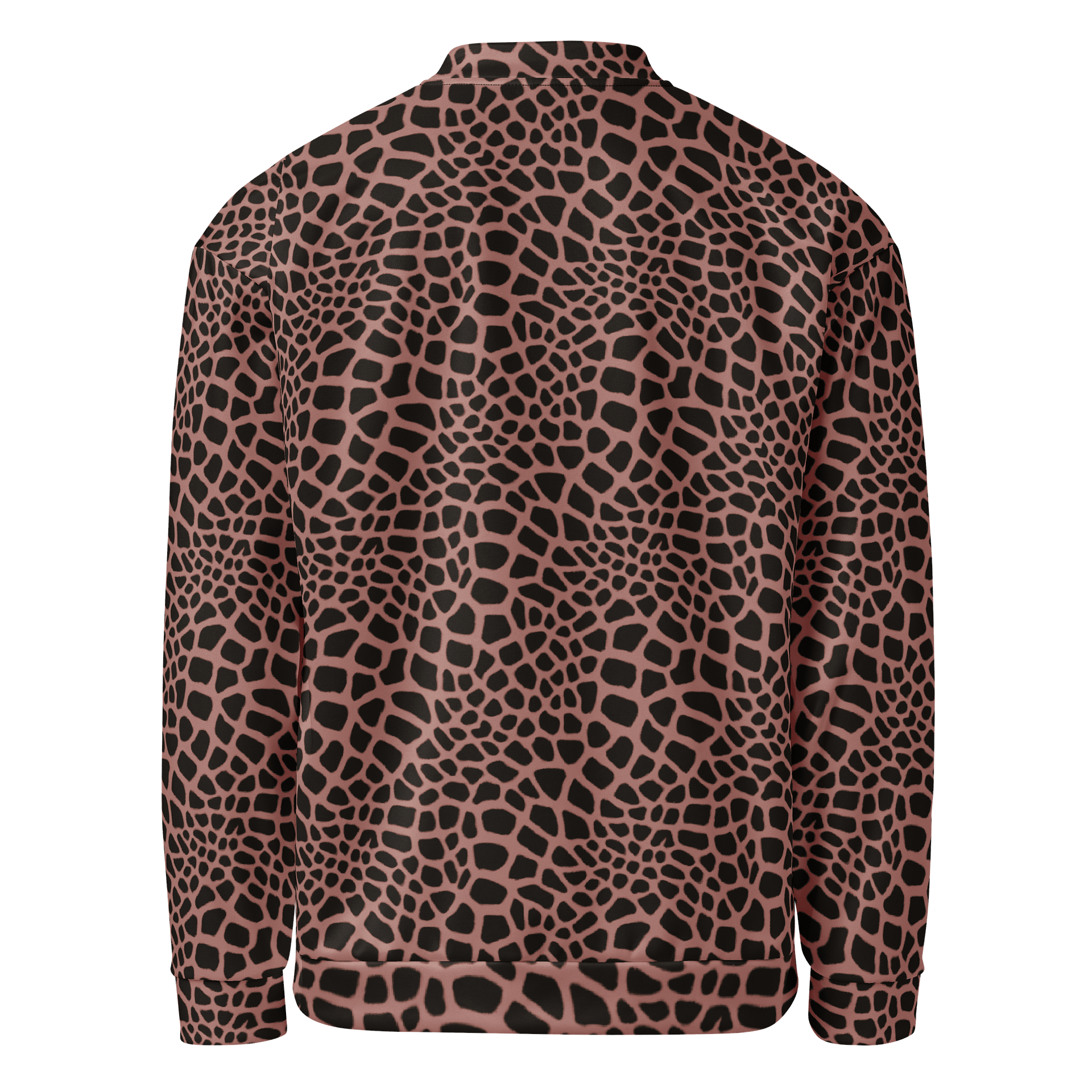 Brown Giraffe Bomber Jacket product image (2)