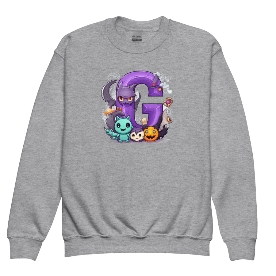 Cute Halloween Monogram Letter G Sweatshirt product image (3)
