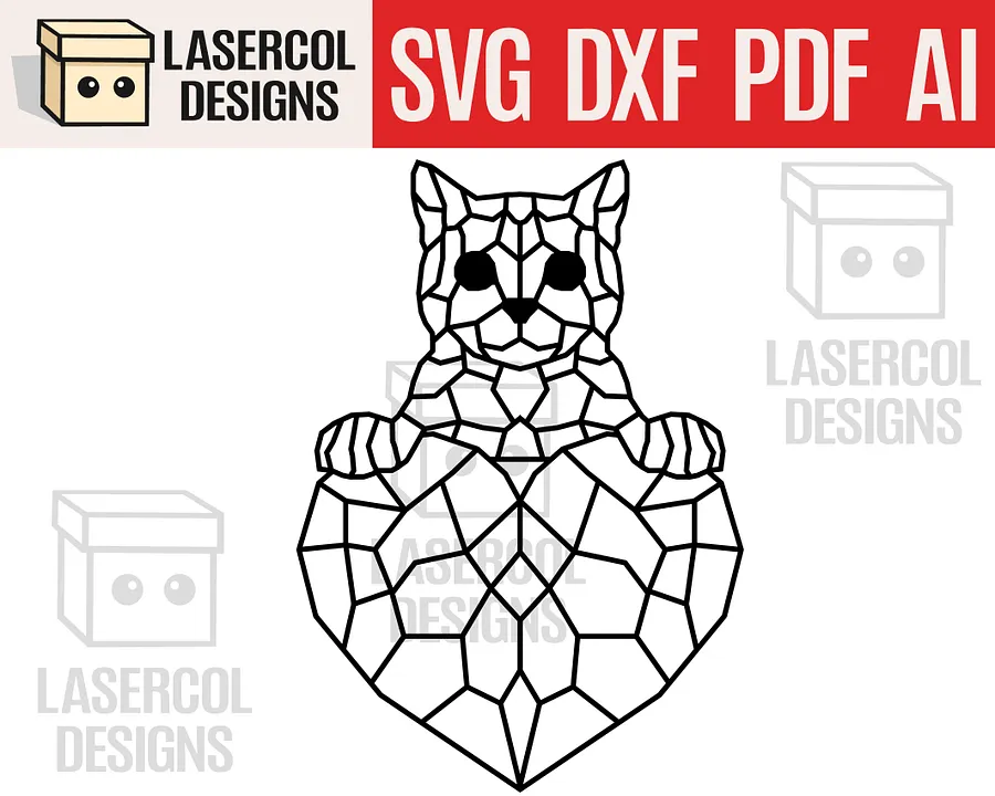 Geometric Animals Set Bundle - Laser Cut Files product image (2)