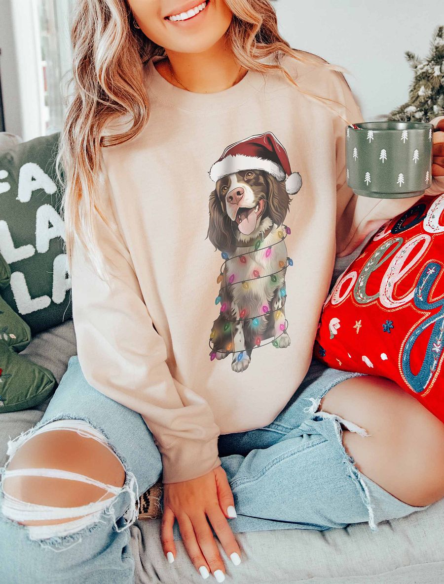 Funny Springer Spaniel Christmas Sweatshirt for Springer Spaniel Paw-rents product image (16)