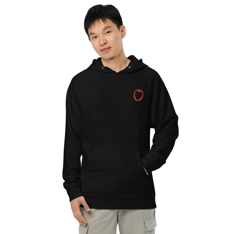 Premium Thanks For Being Here (Red) Embroidered Hoodie product image (3)