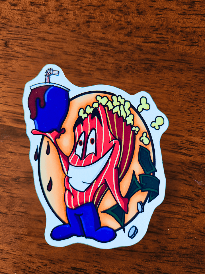 Colonel Popper Mascot Die-Cut Sticker product image (1)