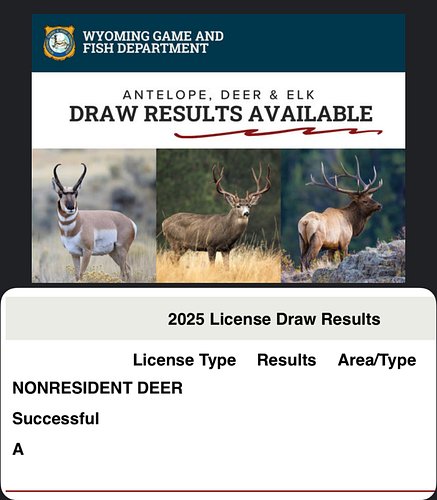Great email to wake up to this morning!  See you in November Wyoming!  Excited to kick training and prep into the next gear n...