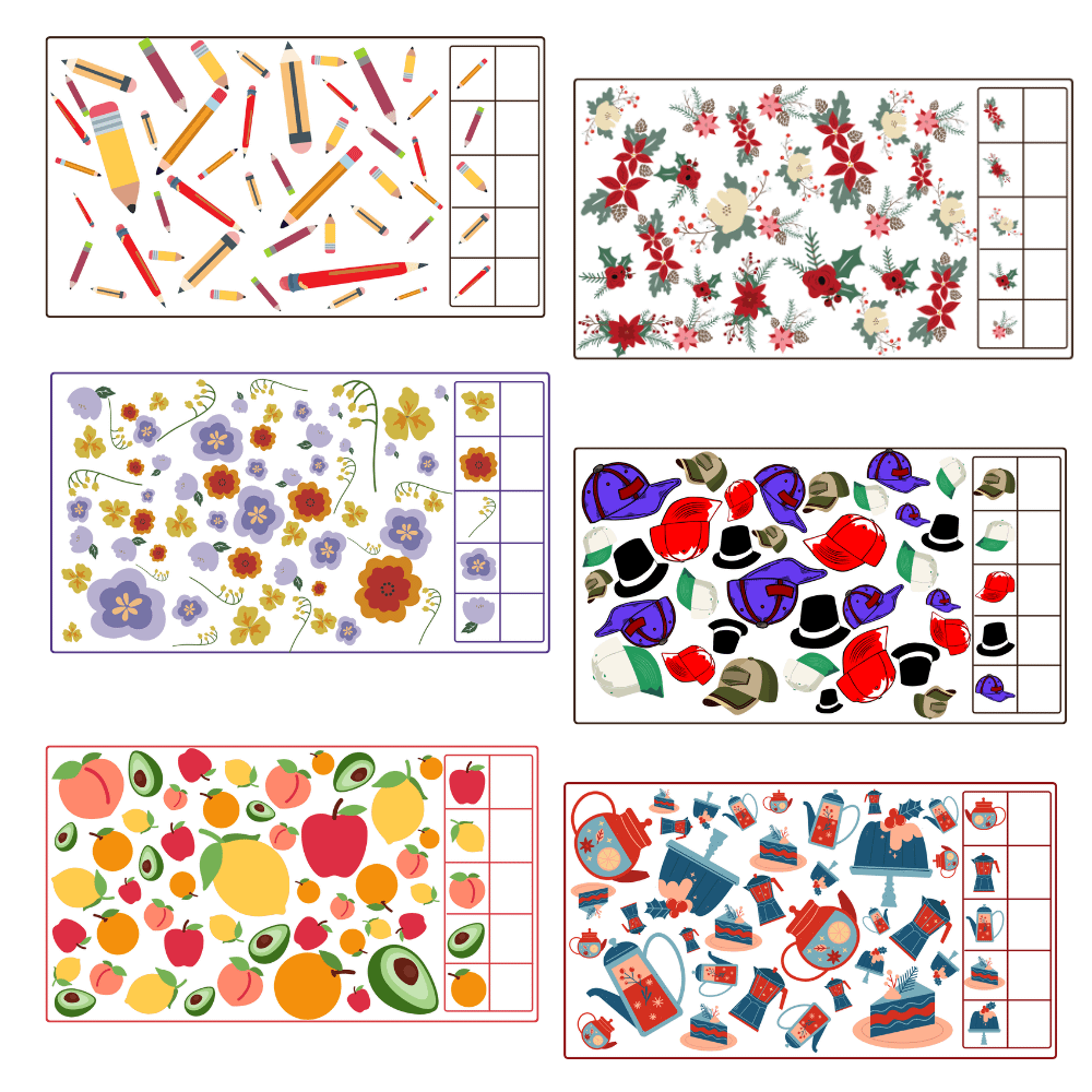 كراس ملون في عد الكميات مستوى صعب 40 صفحة | Booklet counting - Hard level 40 pages product image (3)