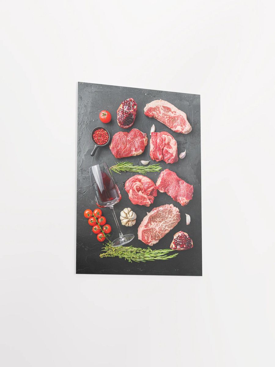 Wine, meat, tomato (Italian, Spanish cuisine) — Food kitchen poster/blackboard, kitchen wall art, aesthetic poster, minimalist poster product image (17)