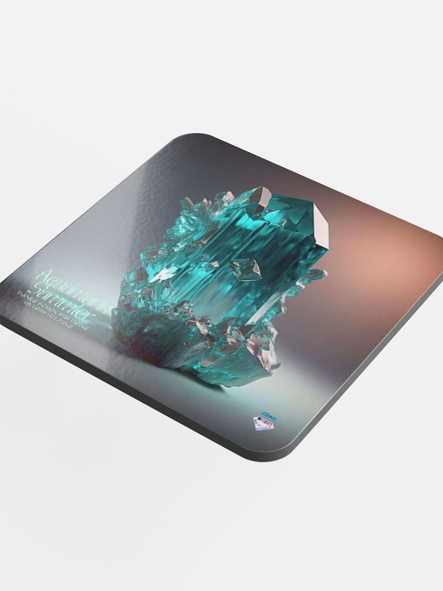Untersetzer aus glänzendem Kork, Jahres Abo. Aquamarinen Sammler product image (4)