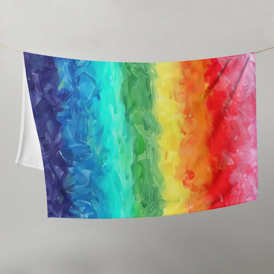 Retro Pride - 1978 Color Wash Design Throw Blanket product image (21)
