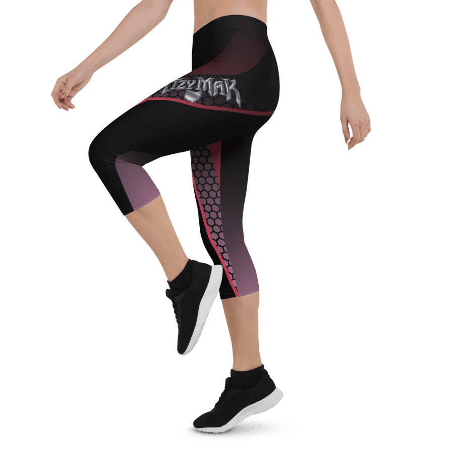 Tizy Geometric V-Band Capri Leggings product image (3)