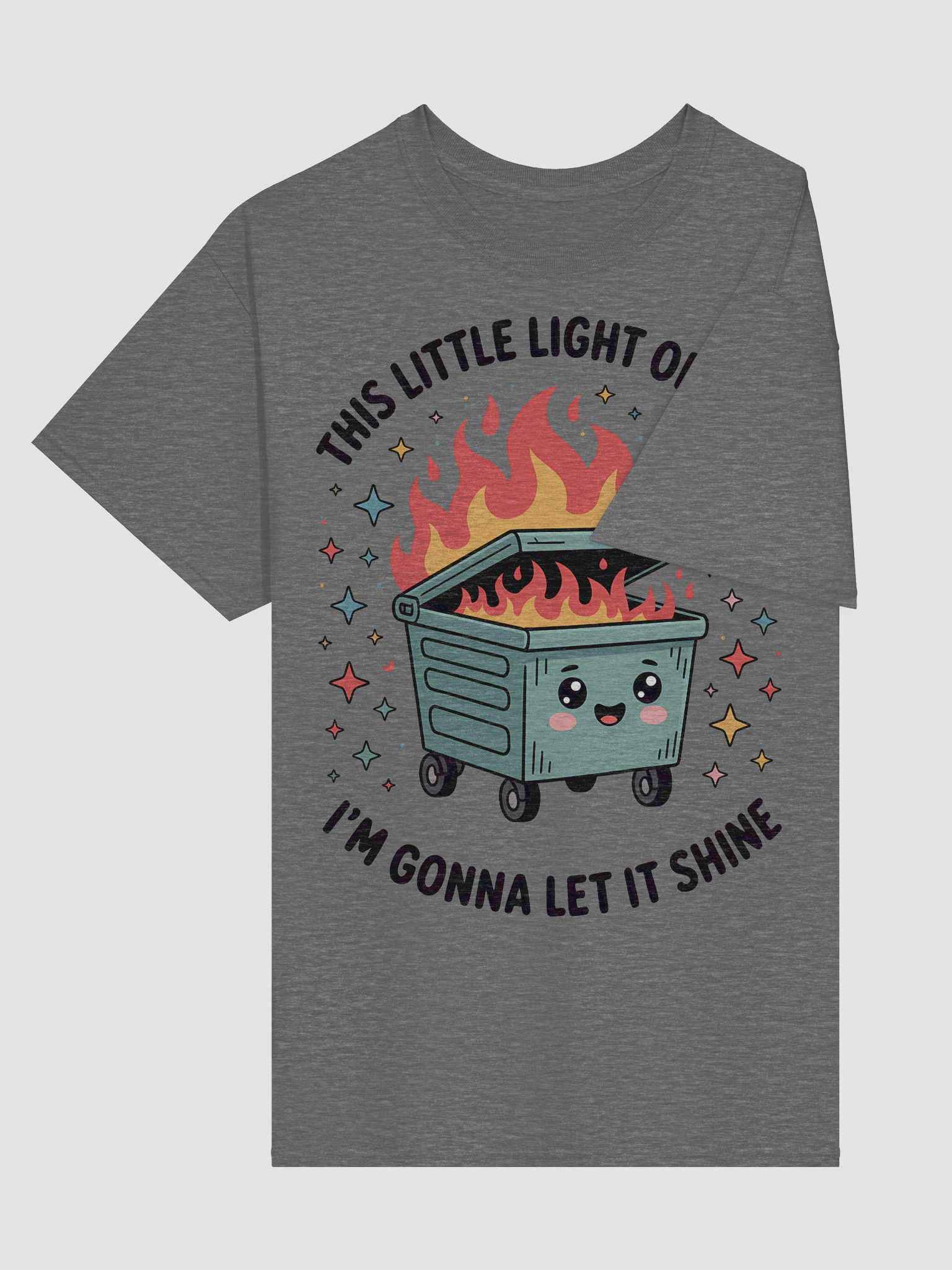Smiling Dumpster Fire T-shirt product image (15)