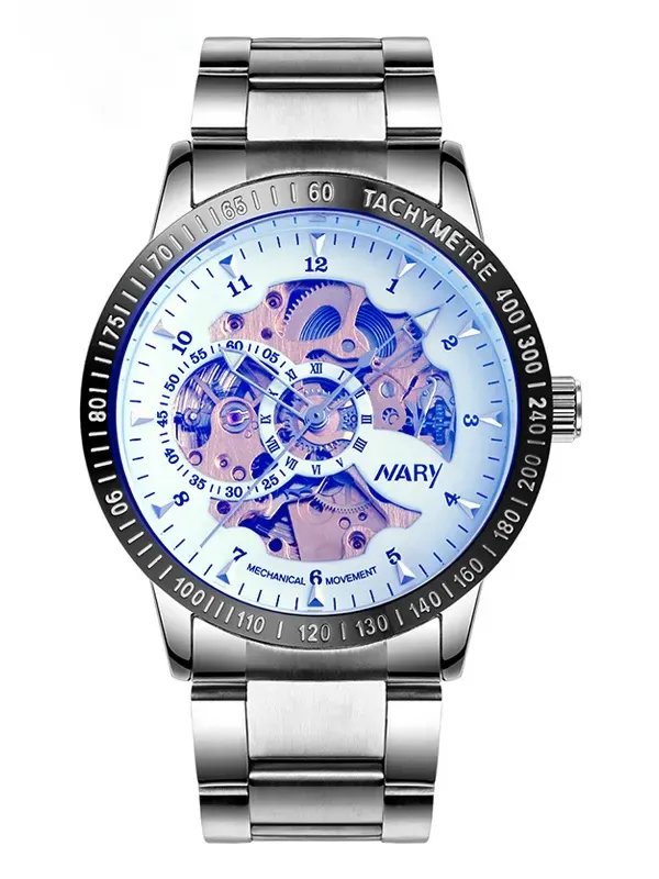 NARY watch manufacturer direct supply watches wholesale 18026 mechanical watches fashionable men brand watches gift list product image (2)