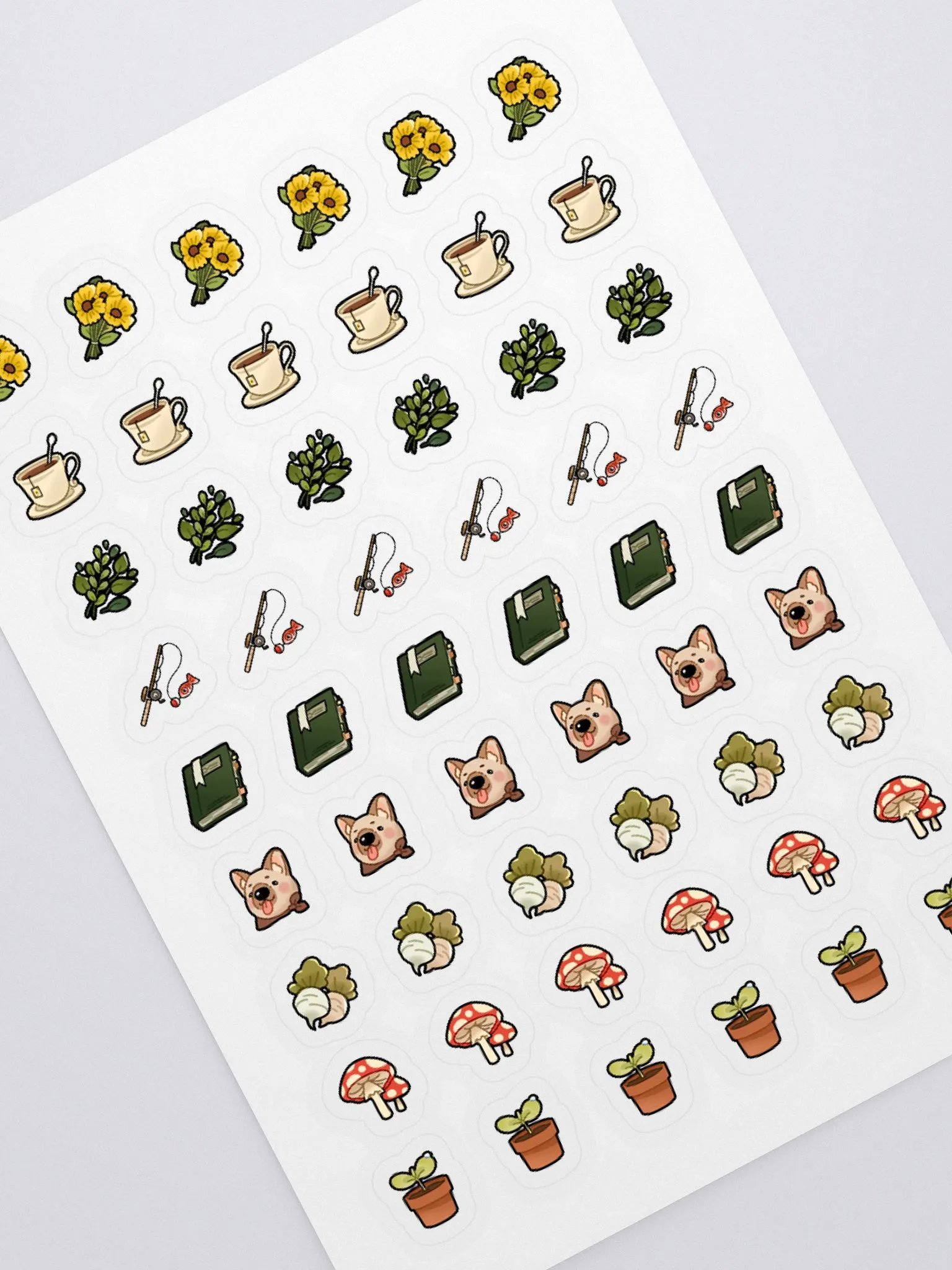 Cozy Adventuring Items Sticker Sheet product image (1)
