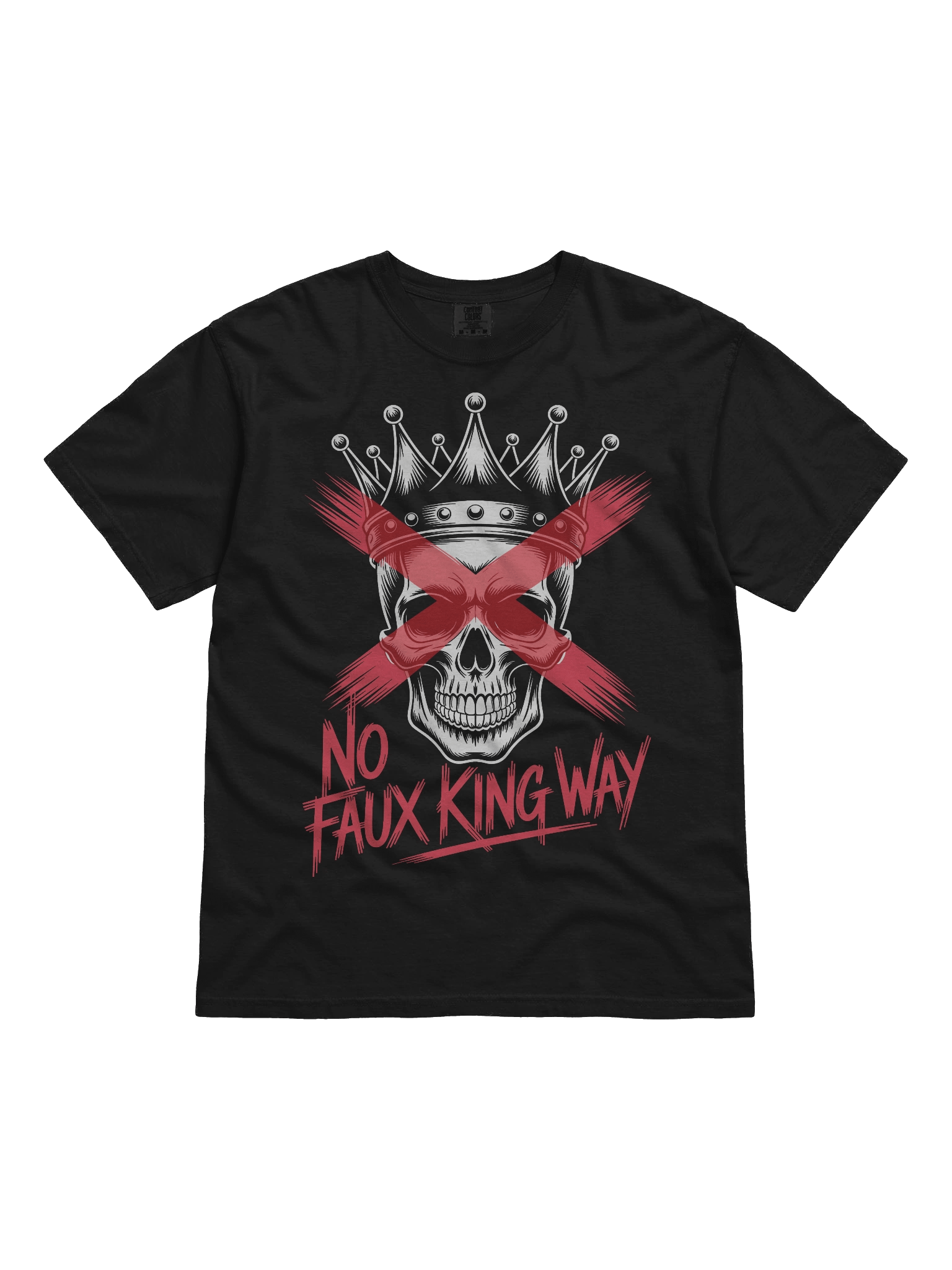 No Kings Day T-Shirt, No Faux King Way, Anti Trump Tee, Anti Fascist, Protest Since 1776, Skull Crown Graphic T Shirt, Political Shirt product image (22)