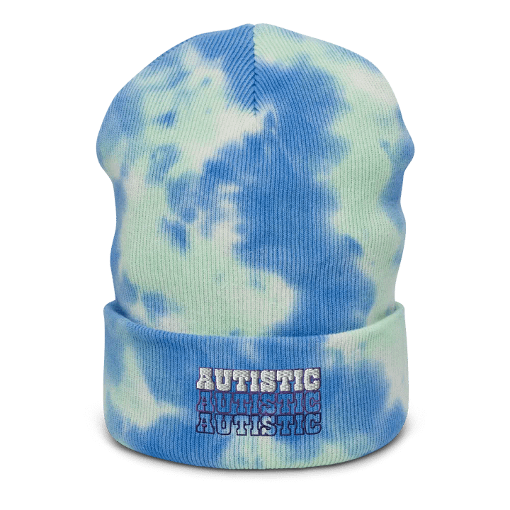 AUTISTIC tie-dye beanie product image (7)