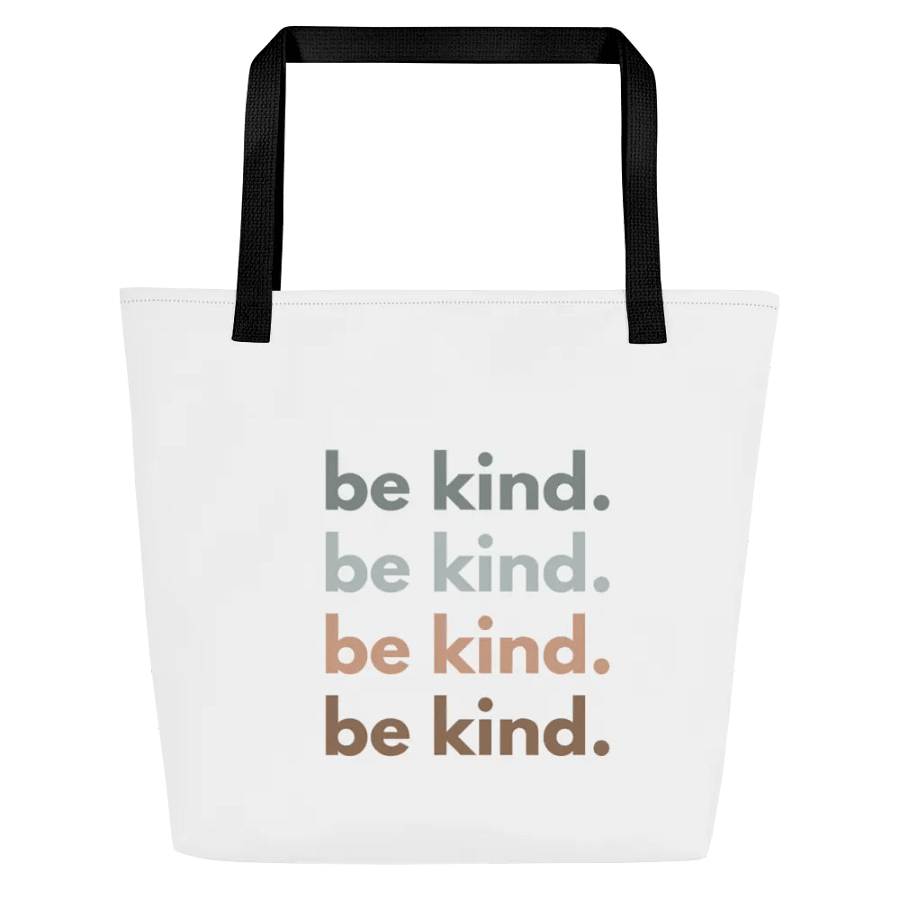 "Be Kind" Tote Bag with pocket product image (1)