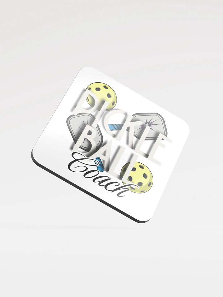 Pickleball Coach Reflective Cork Coaster Set product image (2)