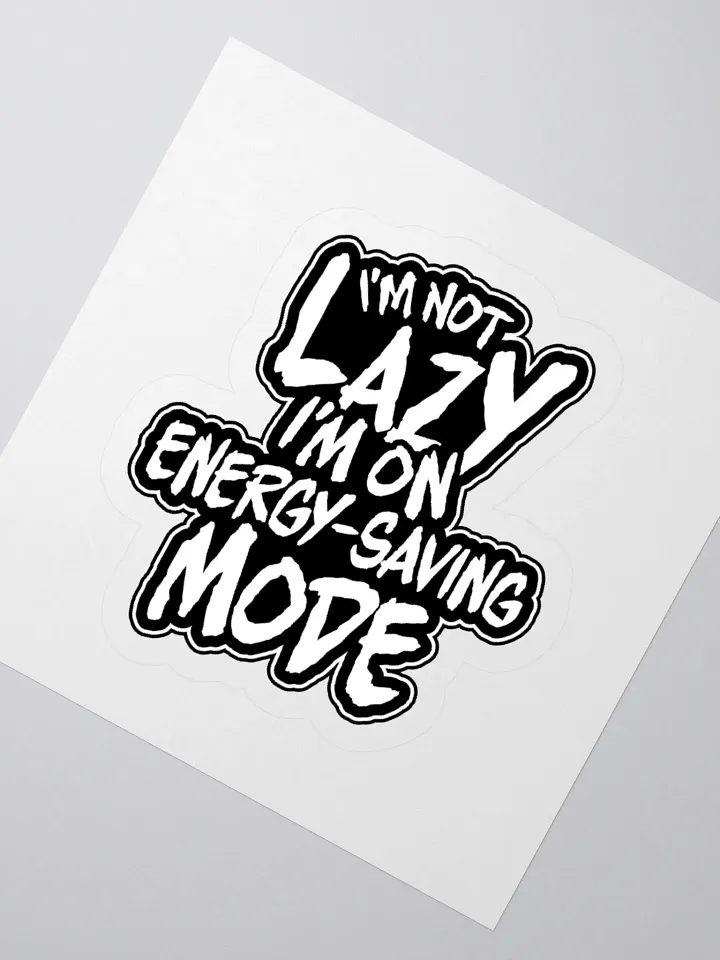 Funny Gamer Sticker – Energy-Saving Mode Engaged product image (4)
